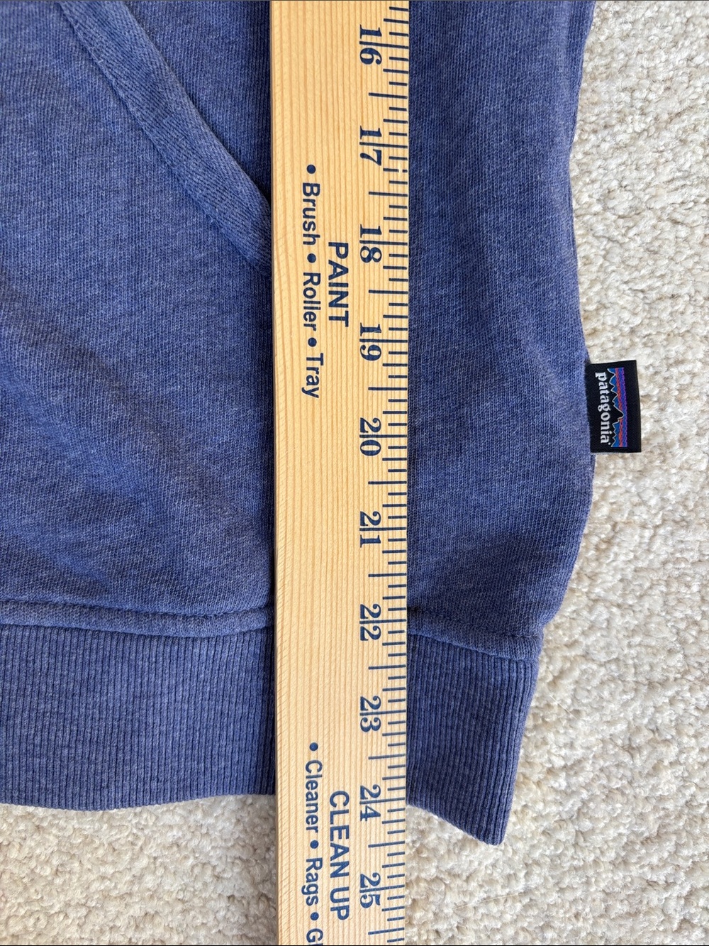 Patagonia Organic Cotton French Terry Blue Zip Hoodie Sweatshirt 52815 Womens XS - Picture 9 of 10